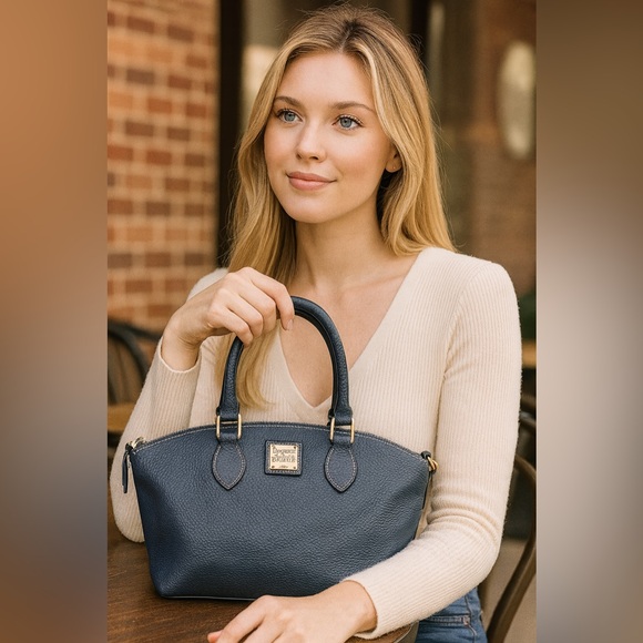 Dooney & Bourke  Satchel Blue - Picture 2 of 10